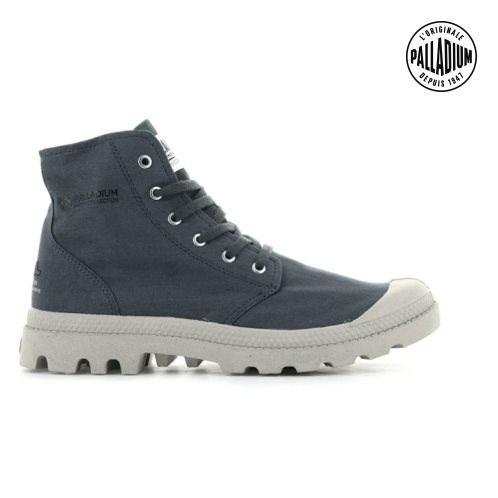 Dámské Boty Palladium Pampa Hi Organic II Tmavě Blankyt | CZ LMR-72I